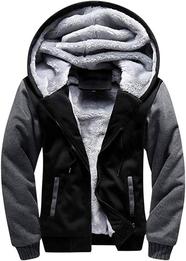LBL – Veste Homme Épaisse à Capuche – Blouson Manches Longues, Décontracté & Urbain