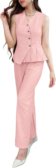 Ensemble 2 pièces fille Floerns – Gilet et pantalon large
