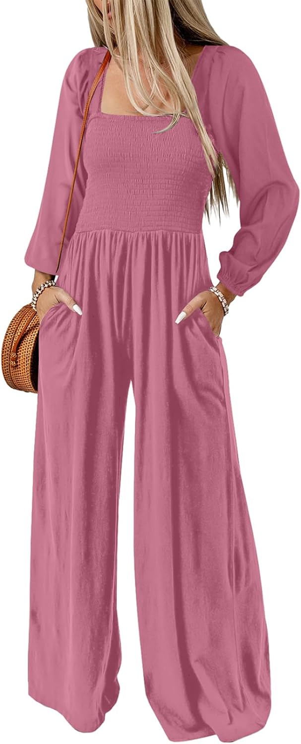 Dokotoo – Combinaison femme extensible à bretelles, coupe ample et style casual chic