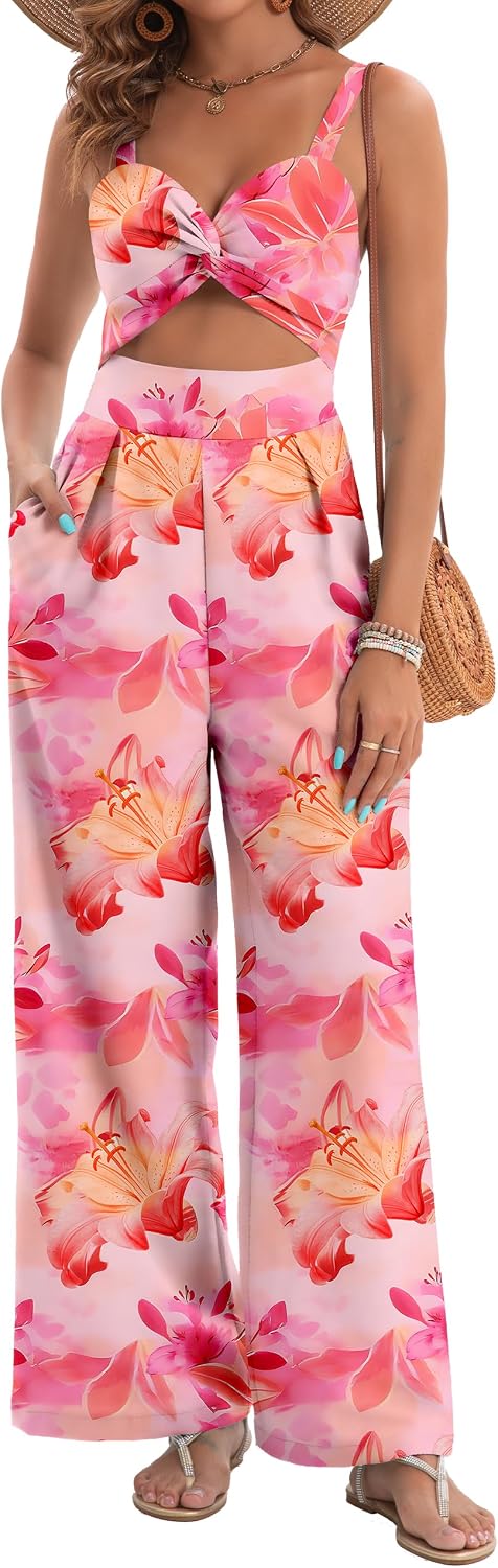 AGERWAY – Combinaison Femme Bicolore Sans Manches, Look Chic & Vacances