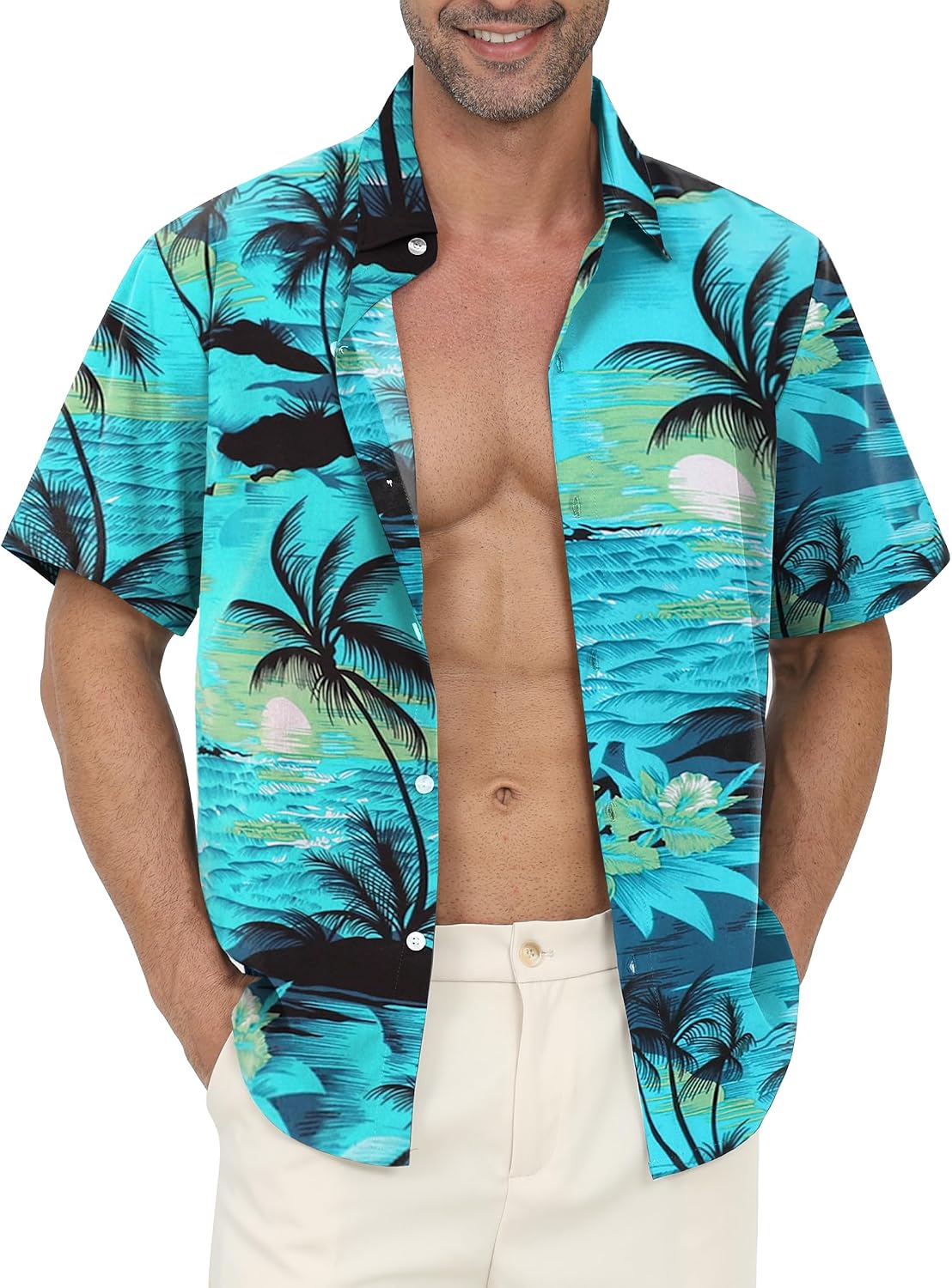 🌴 Gavliuu – Chemise hawaïenne homme – Style tropical, décontracté et estival