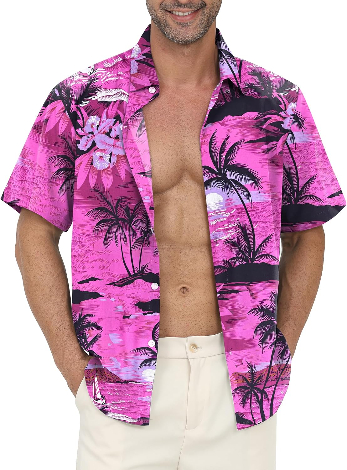 🌴 Gavliuu – Chemise hawaïenne homme – Style tropical, décontracté et estival
