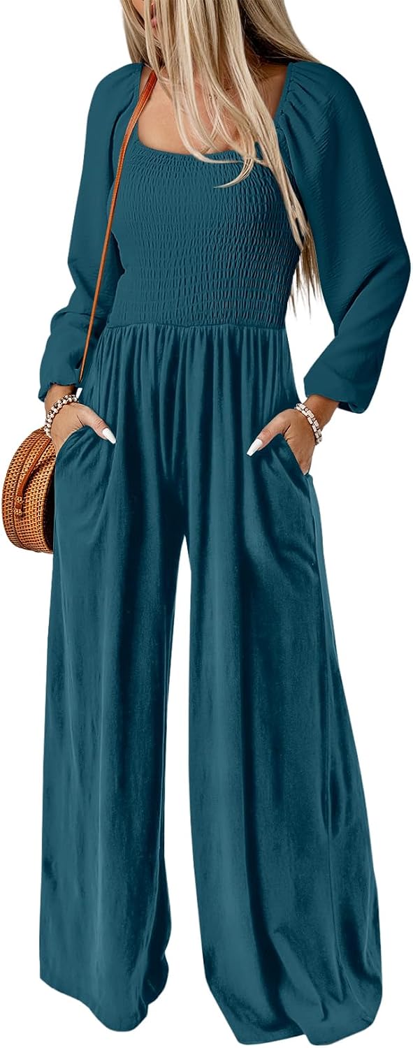 Dokotoo – Combinaison femme extensible à bretelles, coupe ample et style casual chic