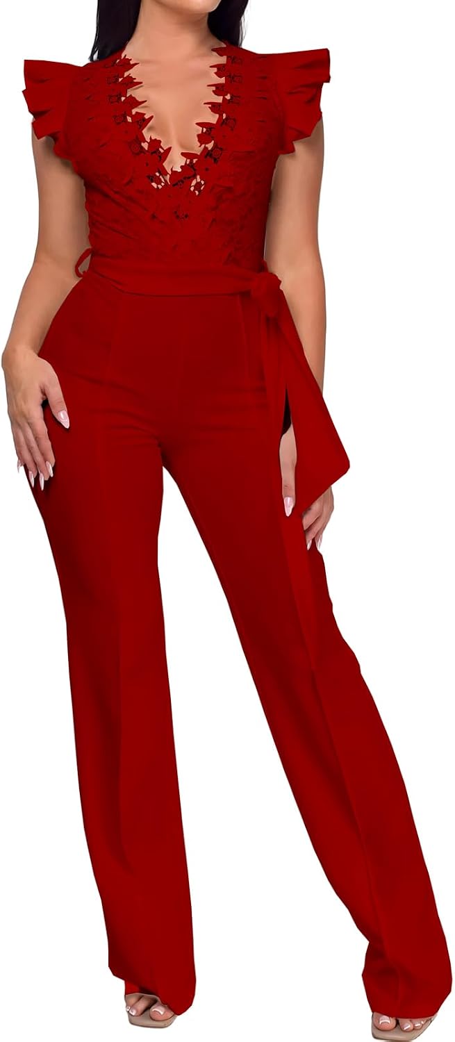 PaladMom – Combinaison Femme Élégante & Glamour – Pantalon Long, Style Soirée & Clubwear