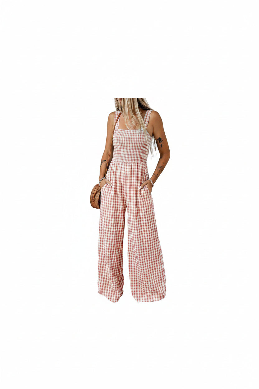 🌿 Dokotoo – Combinaison ample sans manches pour femme, pantalon large et poches
