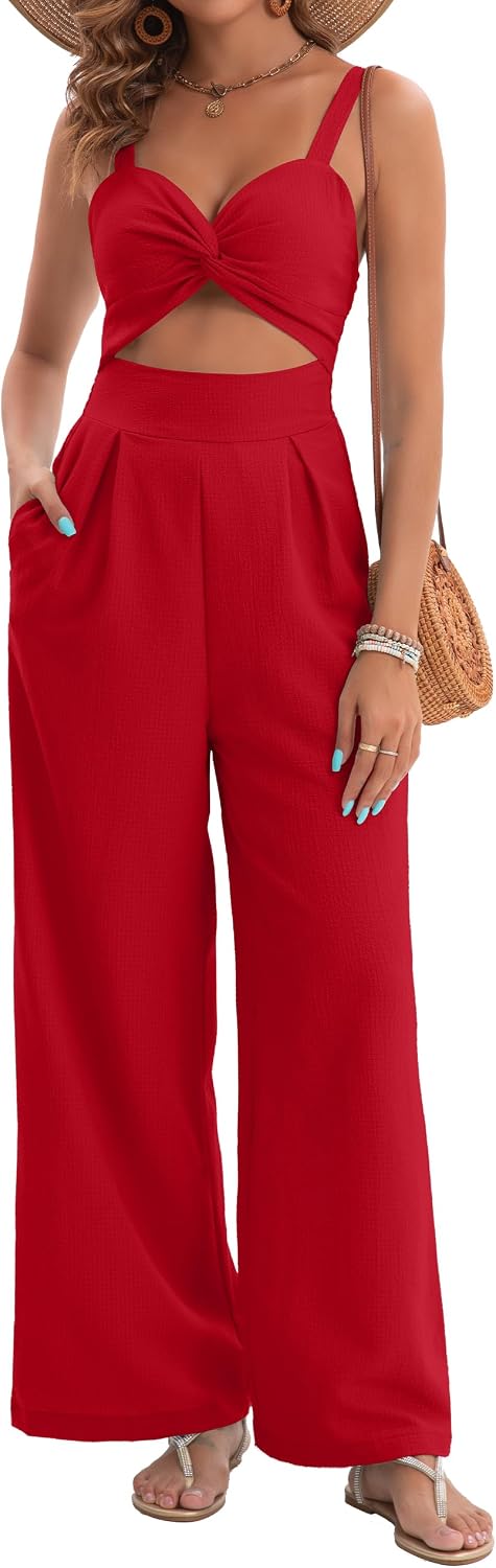 AGERWAY – Combinaison Femme Bicolore Sans Manches, Look Chic & Vacances