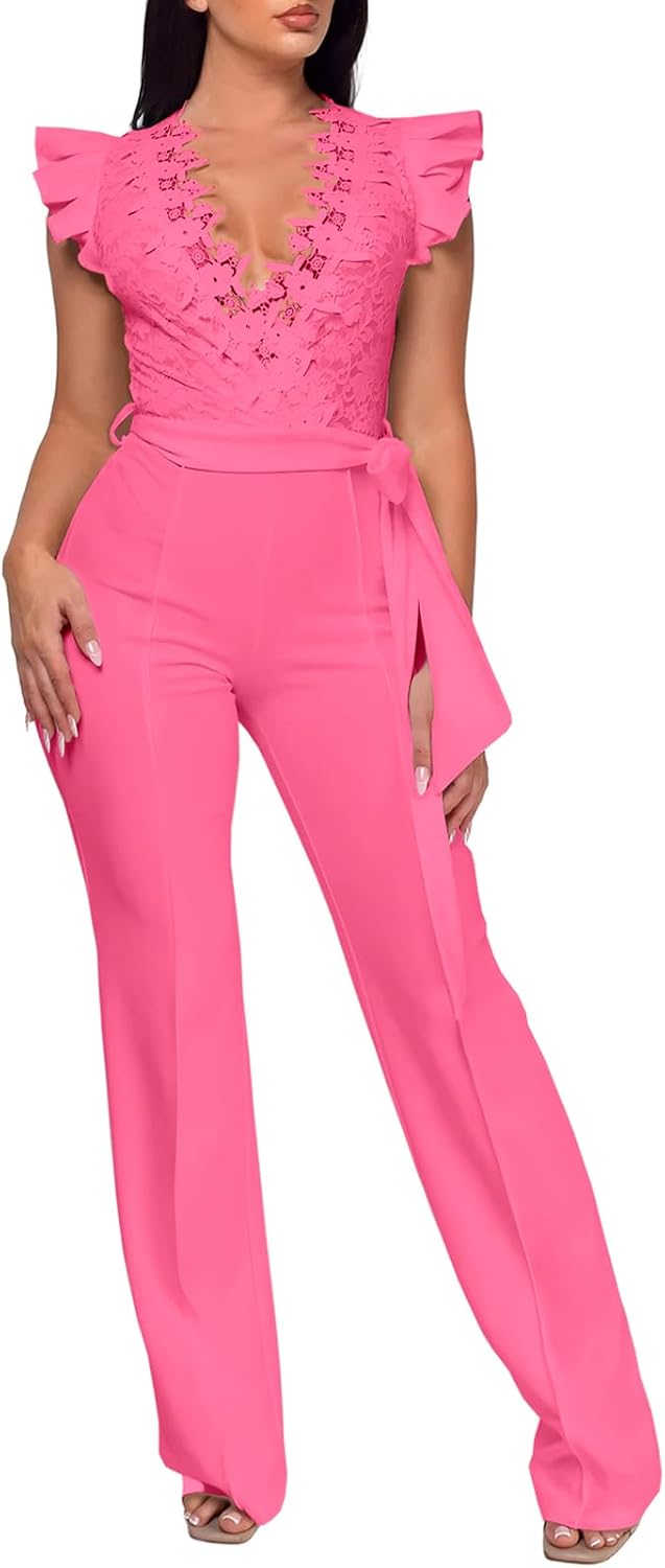 PaladMom – Combinaison Femme Élégante & Glamour – Pantalon Long, Style Soirée & Clubwear