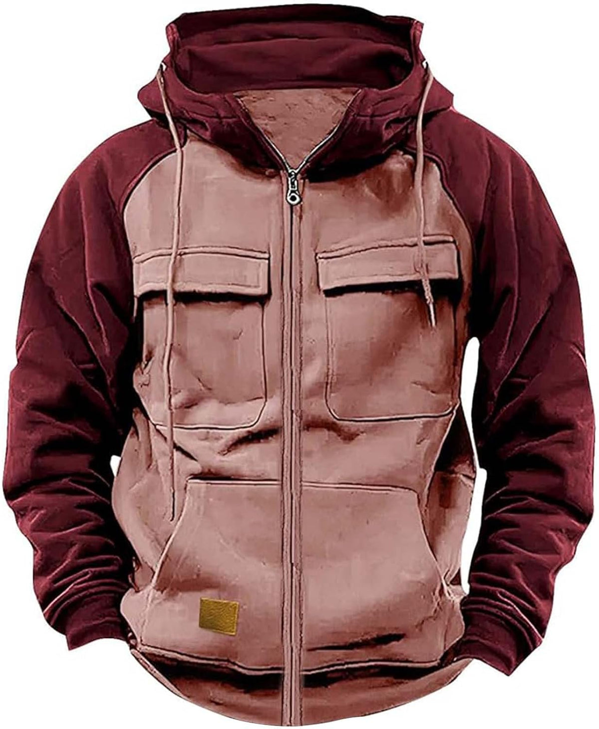 Gilet polaire zippé à capuche pour homme