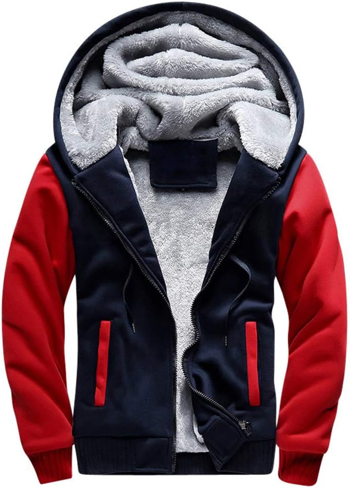 LBL – Veste Homme Épaisse à Capuche – Blouson Manches Longues, Décontracté & Urbain