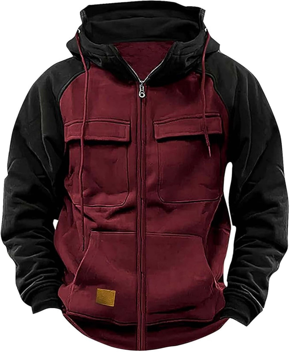 Gilet polaire zippé à capuche pour homme