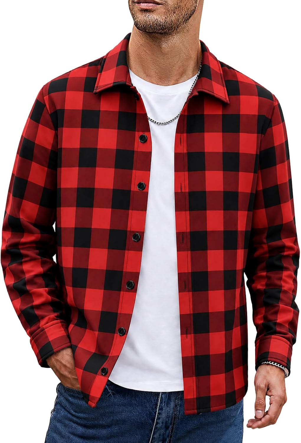 Chemise à carreaux homme manches longues – Style décontracté, casual & intemporel