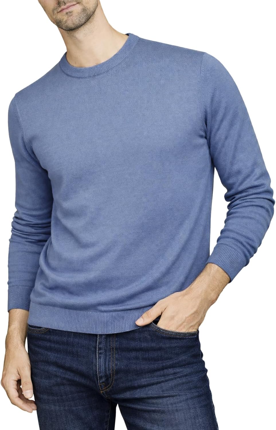 Pull homme Xact en coton à col rond