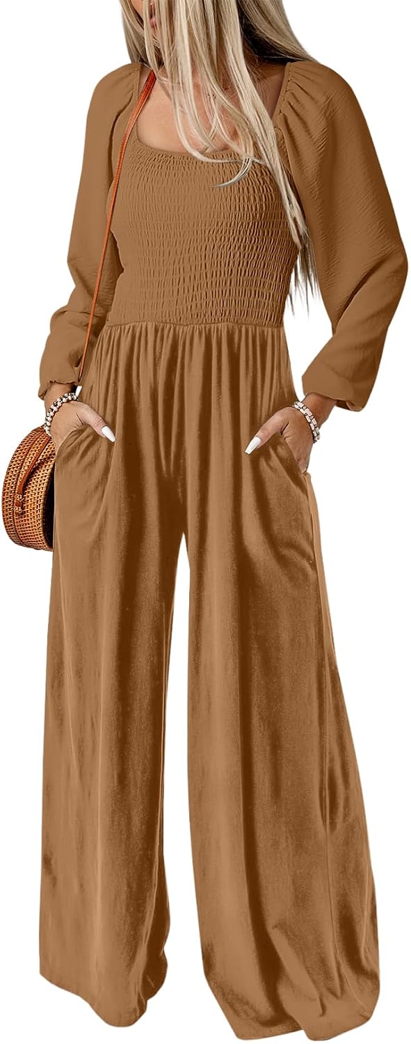 Dokotoo – Combinaison femme extensible à bretelles, coupe ample et style casual chic