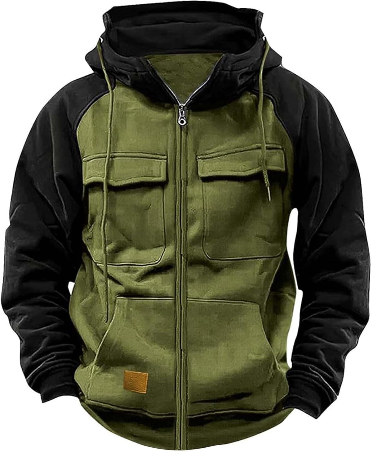 Gilet polaire zippé à capuche pour homme