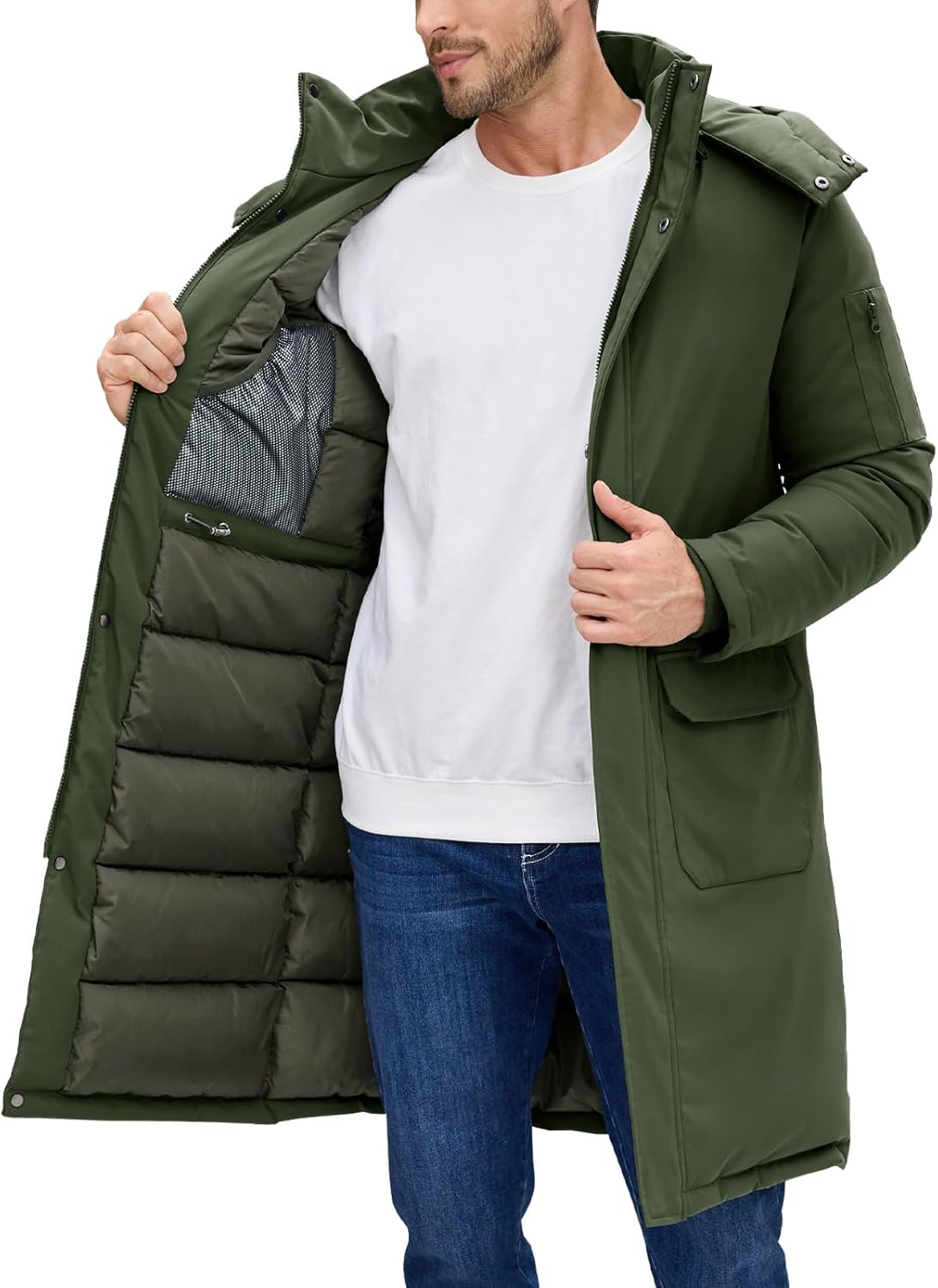 TOMEEK – Manteau Homme Décontracté Coupe-Vent – Veste Casual & Outdoor pour la Mi-Saison