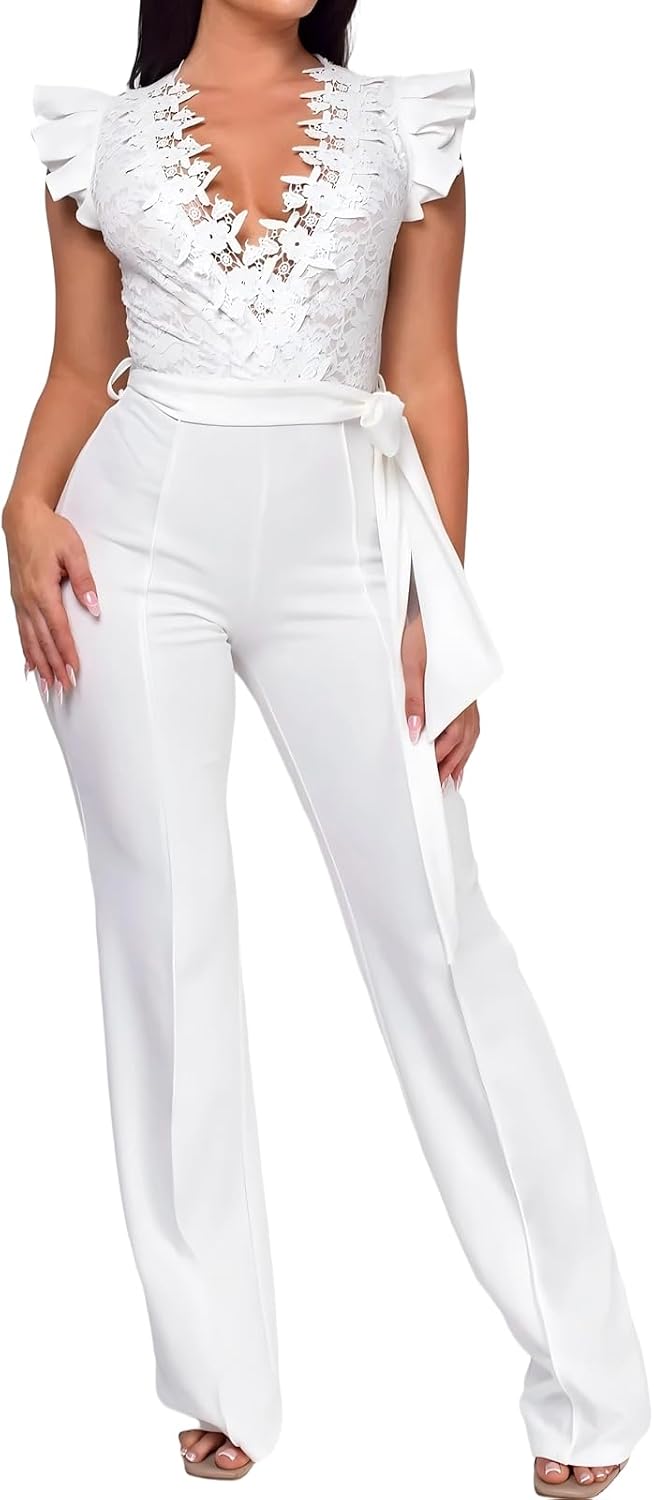 PaladMom – Combinaison Femme Élégante & Glamour – Pantalon Long, Style Soirée & Clubwear