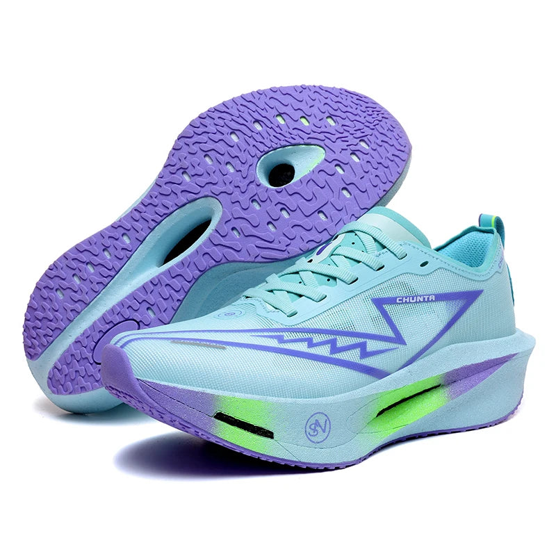 Chunta – Chaussures de Running Marathon à Plaque Carbone – Légères, Respirantes & Performantes – Homme/Femme