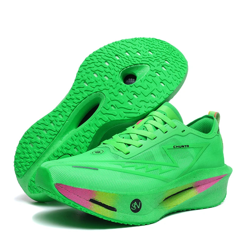 Chunta – Chaussures de Running Marathon à Plaque Carbone – Légères, Respirantes & Performantes – Homme/Femme